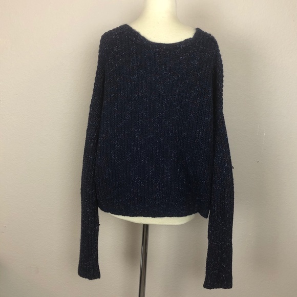 Wild Fable Blue Knit Sweater Cardigan Top (Small) - Picture 3 of 6